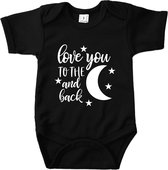 Love you to the moon and back - Maat 56 - Romper zwart
