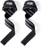 NINN Sports Lifting Straps Zwart - Accessoires de vêtements pour bébé de Musculation - Powerlifting - Musculation