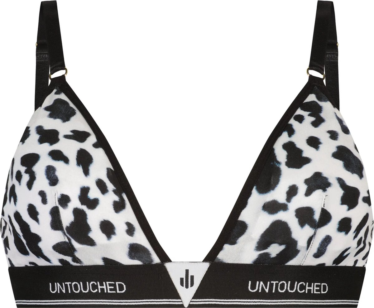 Untouched Underwear Lingerie Cow Skin Bralette S Beugelloze bh - Large- Beugelloos - Dames cadeautips