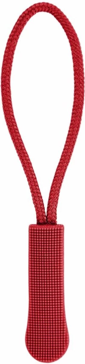 Zipper puller rood - 3 stuks