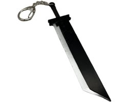 Final Fantasy VII, Buster Sword, Sleutelhanger, Cloud Strife, Zack Fair, Angeal Hewley, Sleutelring, Fan Merch