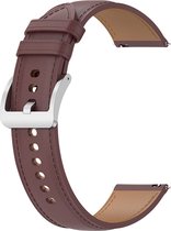 Leren band Galaxy Watch 3 45mm Geschikt voor Huawei Watch GT3/GT2 46mm Bruin