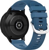 Bracelet Convient pour Samsung Galaxy Watch Active 2 40mm silicone lisse Blauw