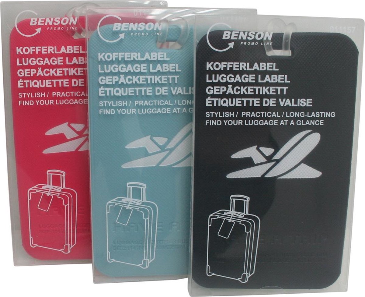 Bagagelabel met adreslabel, 2 st., rood, elegant imitatieleer label, voor vliegreizen, cruise, naamlabel kofferlabel, bagagetas ID-kaart, adreslabel travel tag tas