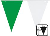 Boland - PE vlaggenlijn groen/wit - Geen thema - Feestversiering