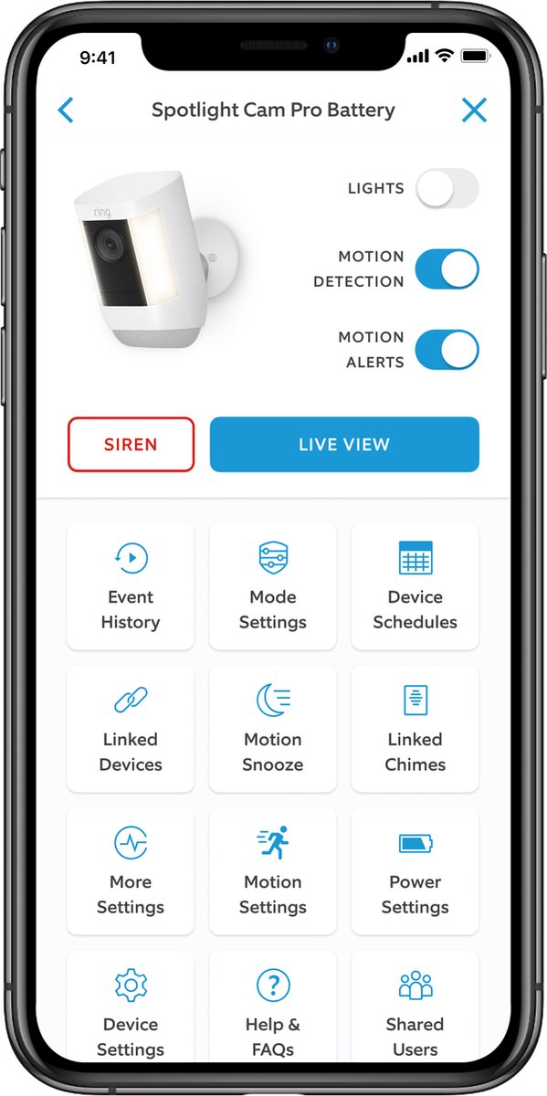 Ring Spotlight Cam Pro - Bedraad - Beveiligingscamera - 2k video - Wit – foto 5
