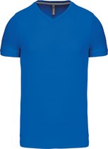Lichtkobaltblauw T-shirt met V-hals merk Kariban maat L