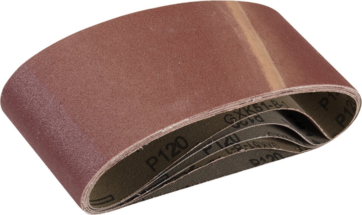 Silverline Schuurbanden 75 x 457 mm, 5 stuks