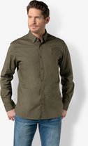 Twinlife Heren Essential - Overhemden - Lichtgewicht - Elastisch - Groen - L
