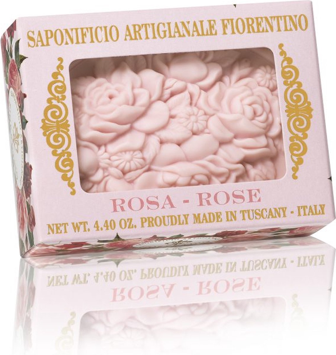 Fiorentino gekleurde handzeep Rose 125gr