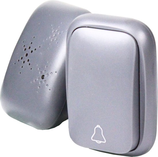 EcoSavers Kinetic Doorbell Mini - Draadloze Deurbel - Zender (drukknop) werkt zonder batterijen - stroom wordt door drukbeweging kinetisch opgewekt — afbeelding 3