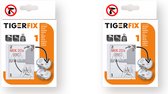 Tiger TigerFix type 1 - Fixation d'accessoires Tiger sans perçage - 2 pièces