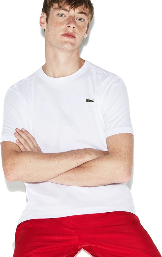 Lacoste Basic Sportshirt - Maat XS  - Mannen - wit