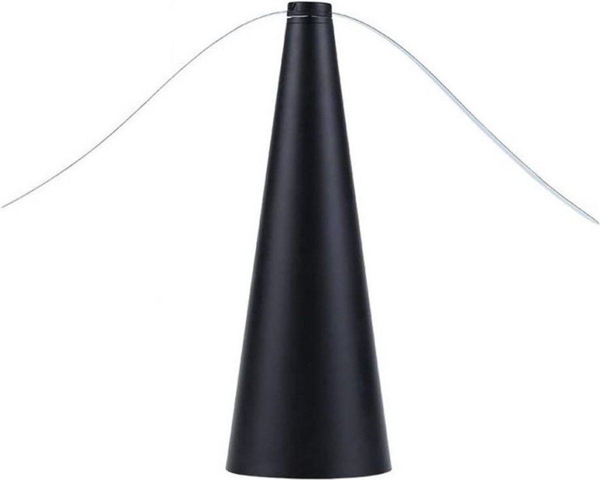 Deluxa Insecten Tafel Verjager - Vliegen/Muggen - Zwart 26 cm - Roterende Insectenverjager - Vliegenmepper