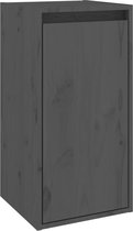 vidaXL-Wandkast-30x30x60-cm-massief-grenenhout-grijs