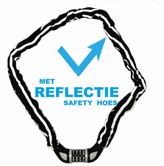 Stahlex Cijferslot - Gehard Staal - Reflecterende Canvas Hoes - 120 cm - Zwart van Stahlex — afbeelding 5