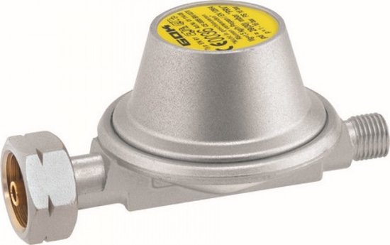 Gok - Gasdrukregelaar met overdrukbeveiliging - Universeel - 1/4 inch Linkse aansluiting - 30 Gr van GOK — afbeelding 2