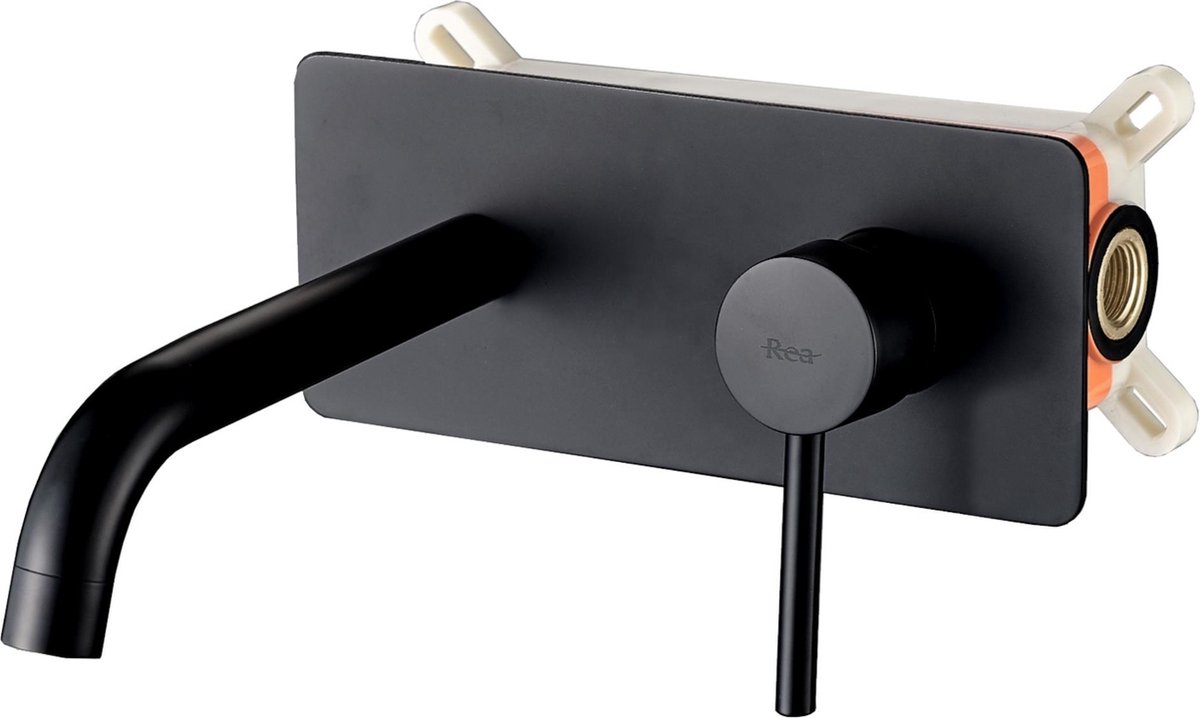 Rea Viva Black + Box - Inbouw Wastafelkraan - Zwart