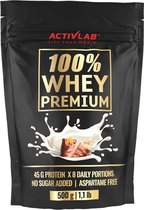 Activlab - 100% Whey Premium Protein Concentraat - Wei-eiwit proteine - Laag in vet en koolhydraten - Laag in suiker - 500g - Carmel met chocolade