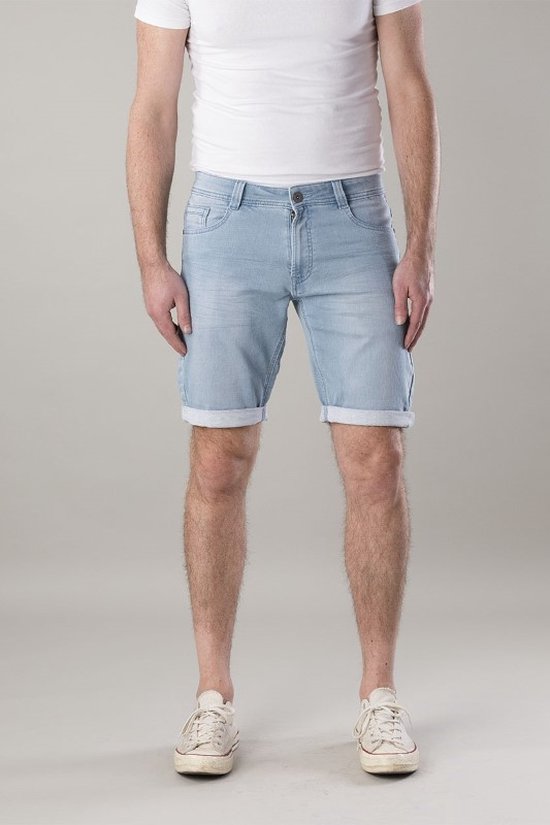 Heren spijker short New Star - short jogg jeans Valero - bleach - maat S