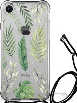 Leuk Case Geschikt voor iPhone SE 2022 | 2020 | 8 | 7 Smartphone hoesje met doorzichtige rand Bladeren