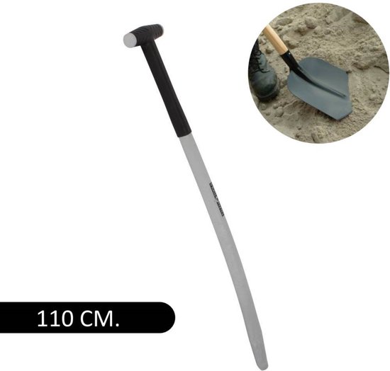 Talen Tools - Batssteel - 110 cm - Glasfiber - Grijs van Talen Tools — afbeelding 2
