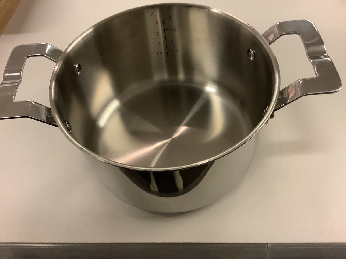 Homikit 20 cm kookpan, 3-laags roestvrijstalen soeppan, inductie met glazen deksel, 3,3 l pastoepan, vleespan voor alle warmtebronnen, gepolijst en ongecoat, gezond, vaatwasmachinebestendig