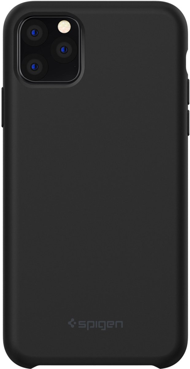 Spigen Silicone Fit iPhone 11 Pro Max Case Hoesje - Zwart Schokabsorberend