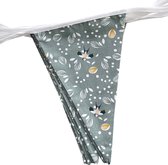 BINK Bedding Stoffen Slinger - Vlaggenlijn Noud model XL (7.5 mtr, 15 vlaggetjes) - slinger van stof - katoen - feest - decoratie - party - kinderkamer decoratie - vlaggenlijn van stof - handgemaakt & duurzaam