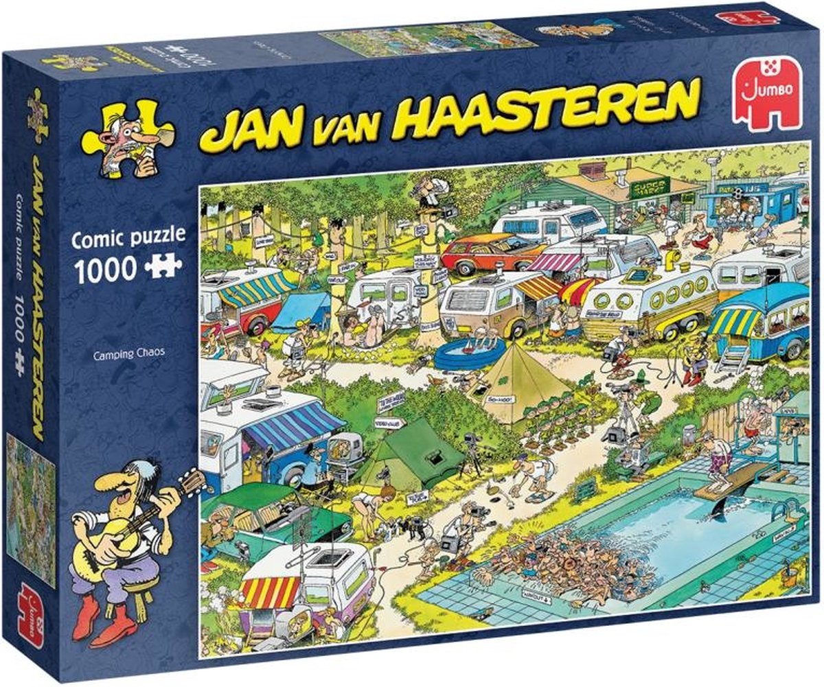 Jan Van Haasteren Falcon De Luxe - Puzzle 1000 Pezzi: Cuccioli In Giardino, 68x49cm - Per Adulti