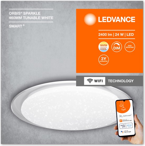 Ledvance LED Armatuur | 24W 2700K/6500K 1800lm 827/865 | IP20