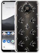 Nokia 3.4 Hoesje Swallows - Designed by Cazy