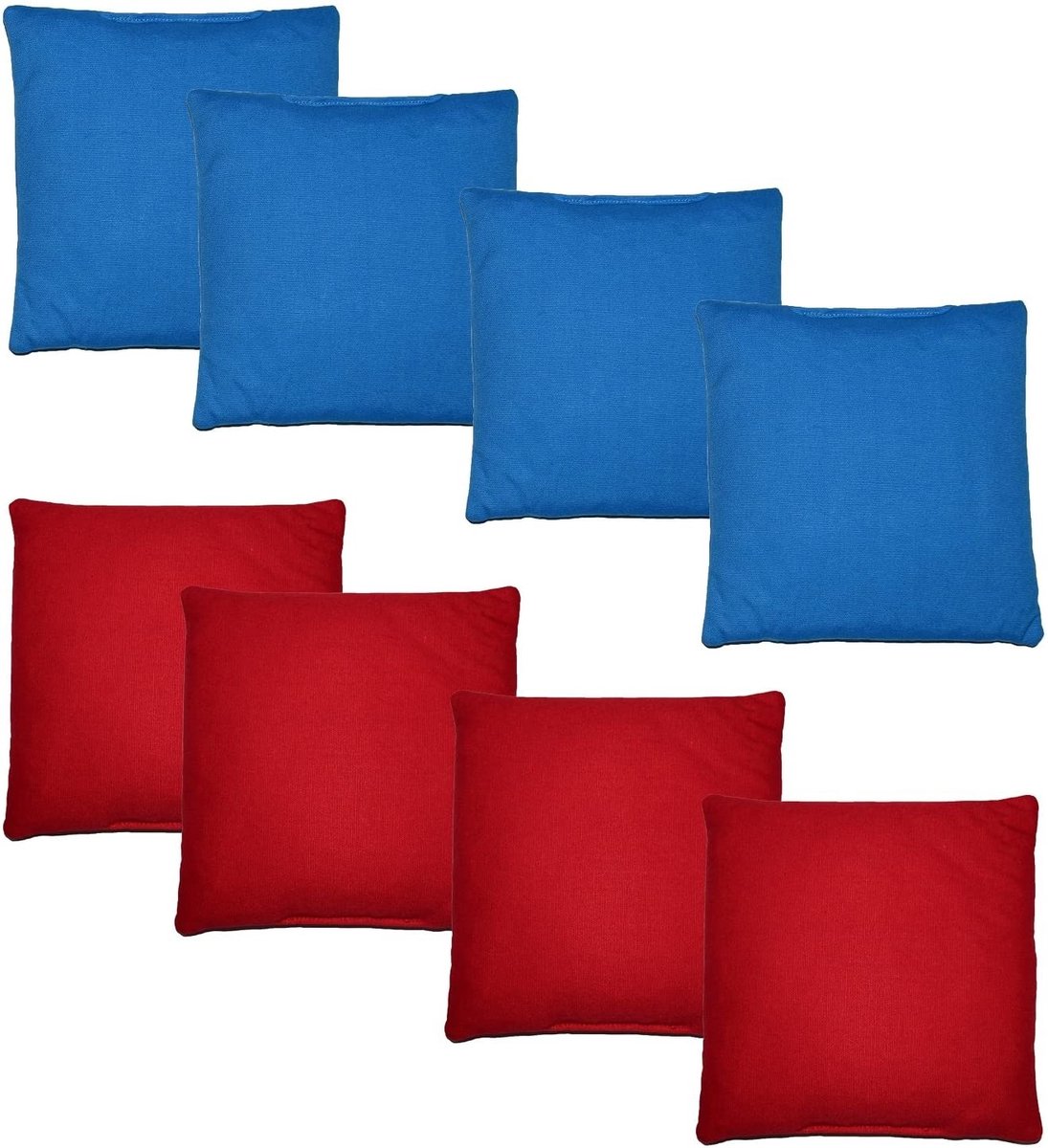 Originele Cornhole Bean Bag Set (8) - 4 rode en 4 blauwe Cornhole zakjes - Hoogwaardige Kwaliteit — afbeelding 3