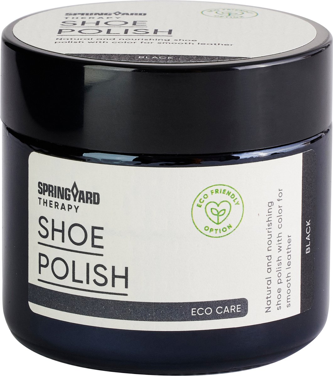 Springyard Therapy schoenpoets zwart - voor glad leer - 60ml