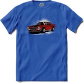 Vintage Car | Auto - Cars - Retro - T-Shirt - Unisex - Royal Blue - Maat L