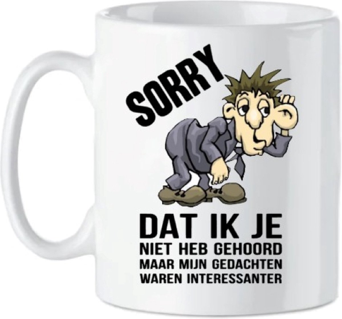 Bedrukte beker Ik heb je niet gehoord - Collega - Mug - Quote - Verjaardag