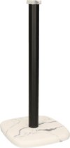 Bol.com Kunststof keukenrolhouder marmerlook 25 cm - Keukenpapier/keukenrol houders - Wit aanbieding