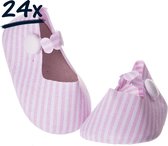 24x baby schoentje babyshower bedankje geboorte decoratie roze