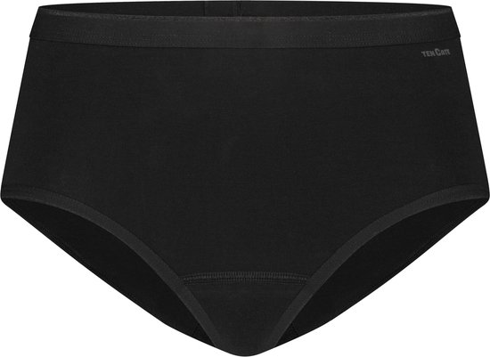 Zwarte ten Cate midi slip met grijze elastische
tailleband.