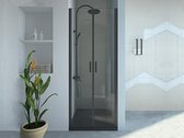 Shower & Design Draaibare douchedeur - 70 x 195 cm - Matzwart - Gehard glas - SARASOTA L 70 cm x H 195 cm x D 1.92 cm