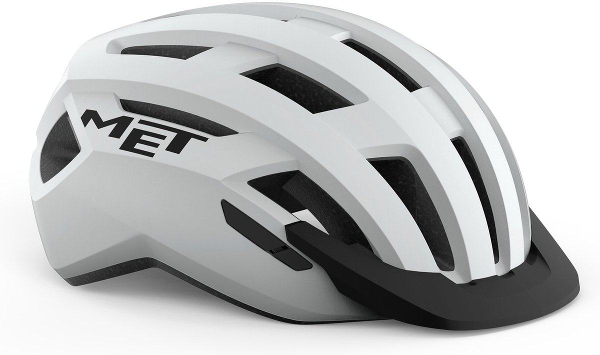 MET Allroad Fietshelm Mannen & Vrouwen – Fietshelm Volwassenen – Maat S (52-56cm) – White