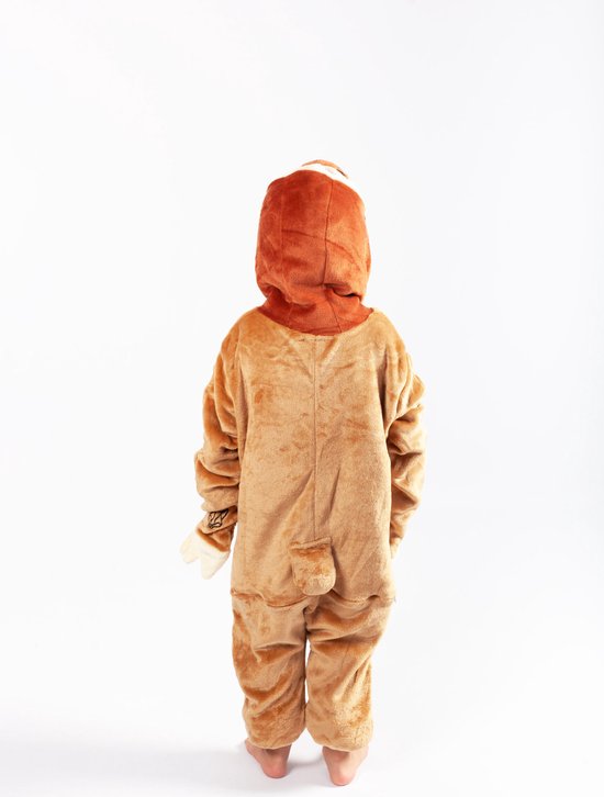 Ocean Plus Uniseks Lange Mouwen Ritssluiting Capuchon Overall Jongens Digitale Print Losse Fleece Meisjes Eendelig met Capuchon Slaapoverall (S