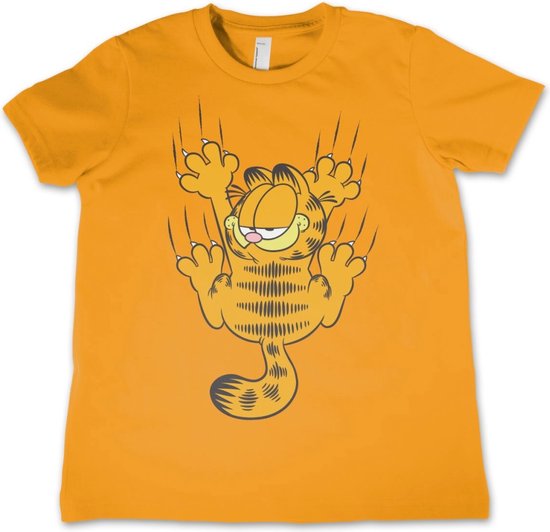 Garfield Kinder Tshirt -Kids tm 6 jaar- Hanging On Oranje