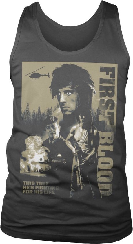 Foto: Rambo tanktop xl first blood zwart