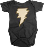 DC Comics Black Adam Baby romper -12 maanden- Lightning Logo Zwart