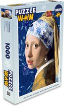 Puzzle Fille à la perle d'oreille - Bleu de Delft - Vermeer - Fleurs - Peinture - Maîtres anciens - Puzzle - Puzzle 1000 pièces adultes