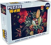 Puzzel Boeket - Stilleven - Bloemen - Planten - Rood - Legpuzzel - Puzzel 500 stukjes