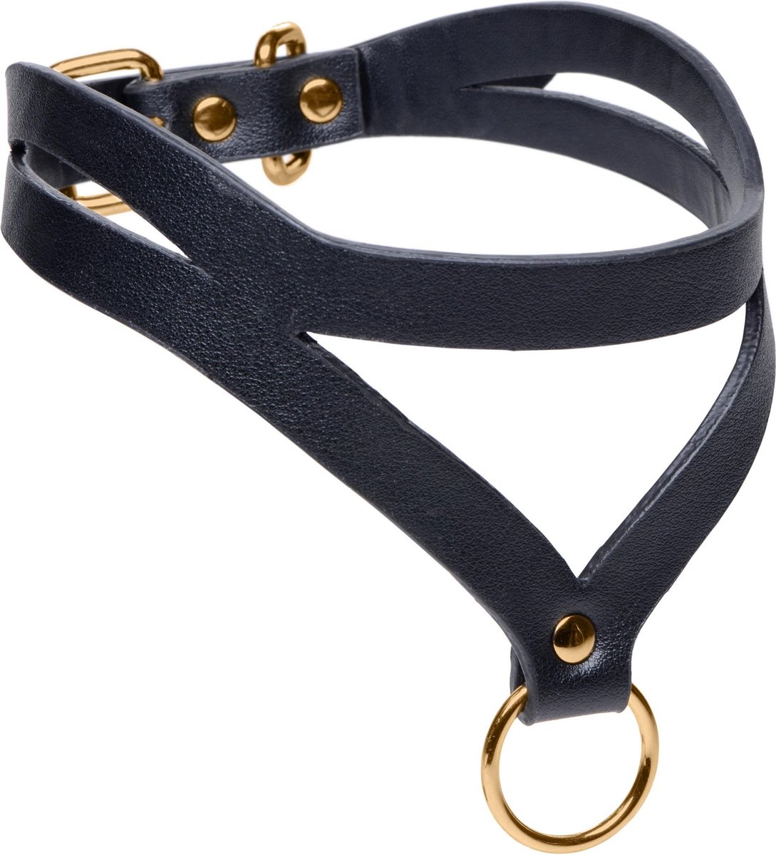 Goedkoopste Xr Brands Bondage Baddie - Halsband - Met Ring - Verstelbaar - Zwart