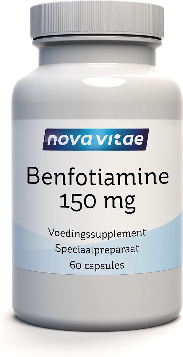 Goedkoopste Nova Vitae - Benfotiamine - (Vitamine B1) - 150 mg - 60 capsules