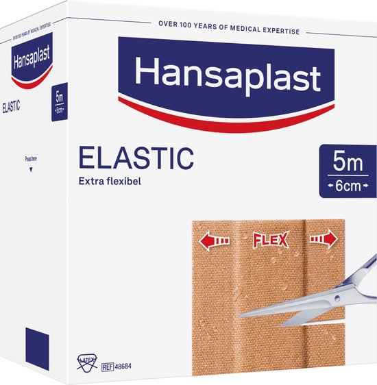 Dekking zonde tweeling Hansaplast Elastic Family Pack Pleisters - 5m x 6cm | bol.com